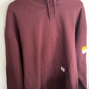 Carhartt Men's Burgundy Pullover Hoodie XL